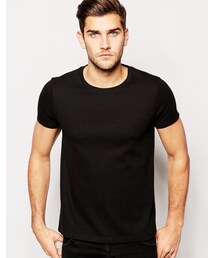 asos | ASOS BRAND ASOS T-Shirt With Crew Neck In Waffle Texture(Tシャツ/カットソー)
