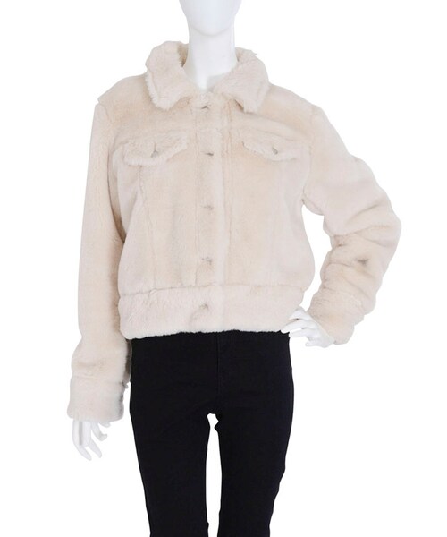 dazzlin（ダズリン）の「【dazzlin】ボアジャケット（ジャケット/アウター・レディース・ホワイト/ピンク/ネイビー・S/M）」の6枚目の写真