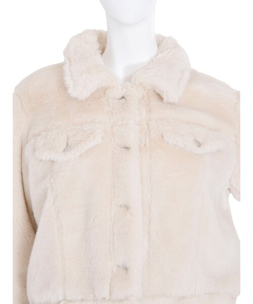 dazzlin（ダズリン）の「【dazzlin】ボアジャケット（ジャケット/アウター・レディース・ホワイト/ピンク/ネイビー・S/M）」の10枚目の写真