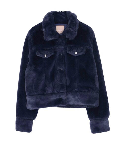 dazzlin（ダズリン）の「【dazzlin】ボアジャケット（ジャケット/アウター・レディース・ホワイト/ピンク/ネイビー・S/M）」の3枚目の写真