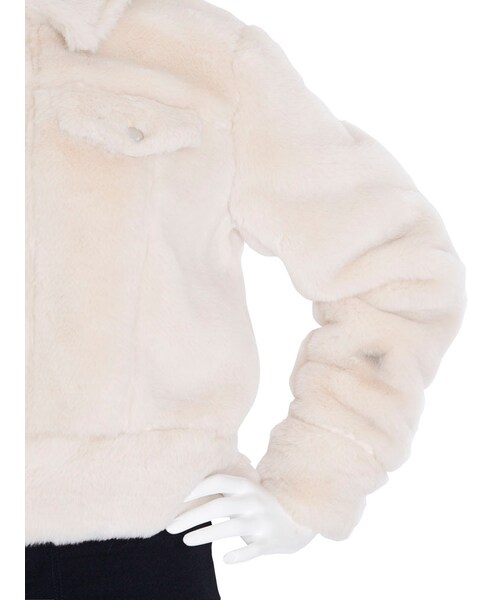 dazzlin（ダズリン）の「【dazzlin】ボアジャケット（ジャケット/アウター・レディース・ホワイト/ピンク/ネイビー・S/M）」の12枚目の写真