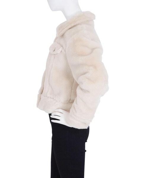 dazzlin（ダズリン）の「【dazzlin】ボアジャケット（ジャケット/アウター・レディース・ホワイト/ピンク/ネイビー・S/M）」の7枚目の写真