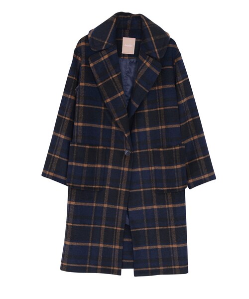 dazzlin(ダズリン)の「【dazzlin】チェックコート(ジャケット/アウター・レディース・ボルドー/グリーン/ネイビー・F)」の13枚目の写真