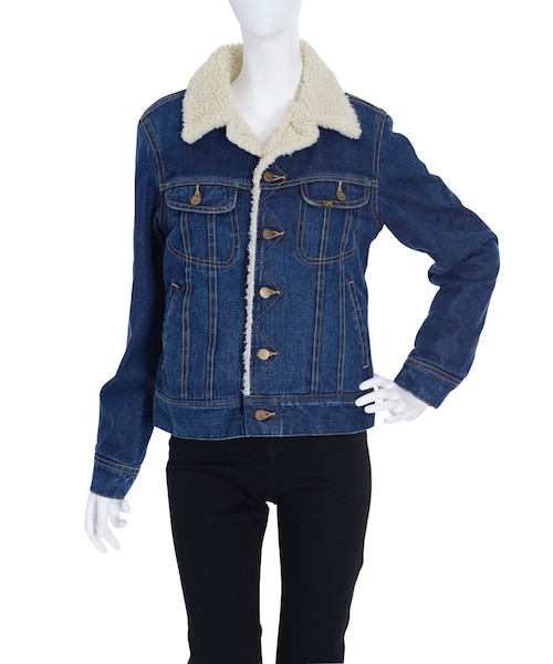 dazzlin(ダズリン)の「【dazzlin】Lee×dazzlin デニムボアブルゾン(ジャケット/アウター・レディース・ブルー/インディゴ・M)」の2枚目の写真