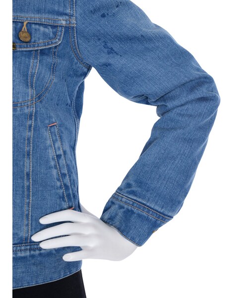 dazzlin(ダズリン)の「【dazzlin】Lee×dazzlin デニムボアブルゾン(ジャケット/アウター・レディース・ブルー/インディゴ・M)」の14枚目の写真