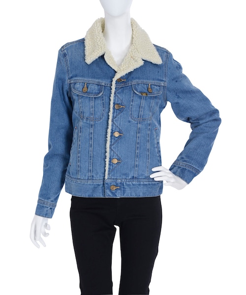 dazzlin(ダズリン)の「【dazzlin】Lee×dazzlin デニムボアブルゾン(ジャケット/アウター・レディース・ブルー/インディゴ・M)」の1枚目の写真