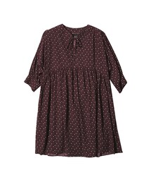 STYLENANDA | ルーズシルエットプリントワンピース(ワイン)(ワンピース/ドレス)