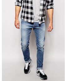 DIESEL | Diesel Jeans Tepphar 842H Skinny Fit Stretch Light Wash(デニムパンツ)