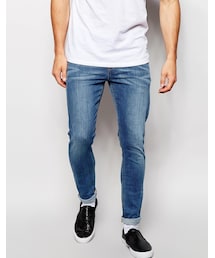 asos | ASOS BRAND ASOS Super Skinny Jeans In Mid Wash(デニムパンツ)