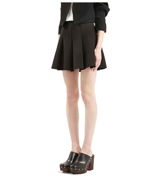 Topshop Flippy Pleated Miniskirt (Petite)