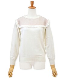 flower | breezy fringe knit ～ブリージーフリンジニット(ニット/セーター)