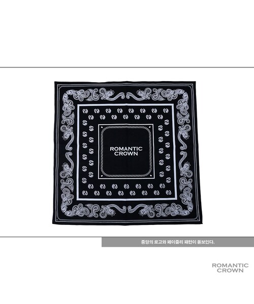 ROMANTIC CROWN（ロマンティッククラウン）の「ROMANTICCROWN BANDANA WHITE（その他・メンズ・기타）」の3枚目の写真