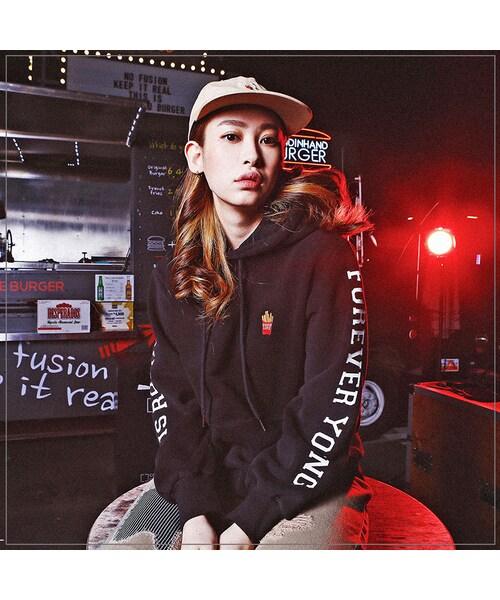 ROMANTIC CROWN（ロマンティッククラウン）の「frenchfries hoodie_black（その他・メンズ・기타）」の5枚目の写真
