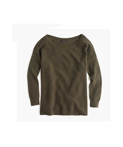 J.CREW（ジェイクルー）の「Ribbed boatneck tunic（ニット/セーター・レディース・Black/Red/hthr dusk/Beige/Green/Blue・XXX-SMALL/XX-SMALL/X-SMALL/SMALL/MEDIUM/LARGE/X-LARGE）」の3枚目の写真