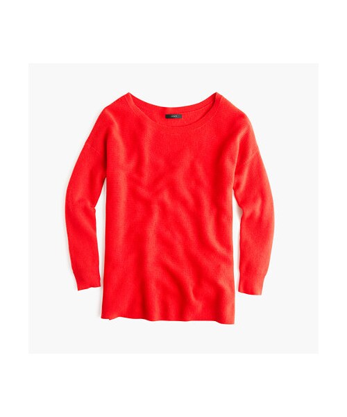 J.CREW（ジェイクルー）の「Ribbed boatneck tunic（ニット/セーター・レディース・Black/Red/hthr dusk/Beige/Green/Blue・XXX-SMALL/XX-SMALL/X-SMALL/SMALL/MEDIUM/LARGE/X-LARGE）」の5枚目の写真