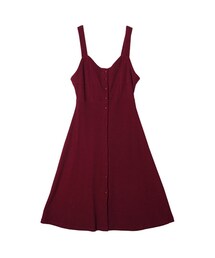 STYLENANDA | 前ボタンストラップフレアワンピース(レッド)(ワンピース/ドレス)