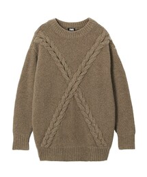 PAMEO POSE | X BRAID SWEATER(ニット/セーター)