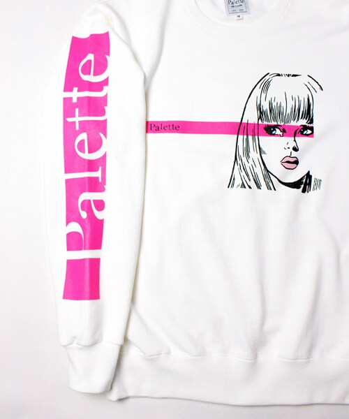 Palette TOKYO（パレットトーキョー）の「VICTORIA'S CRY CREW SWEAT (PINK)（Tシャツ/カットソー・メンズ・WHITE・S/M/L）」の4枚目の写真