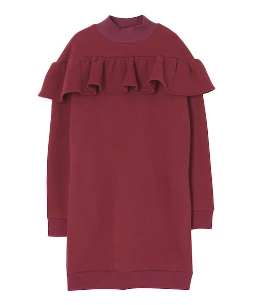 PAMEO POSE（パメオポーズ）の「SWINGING SWEAT DRESS（ワンピース・レディース・グレー/ブラック/レッド・F）」の3枚目の写真