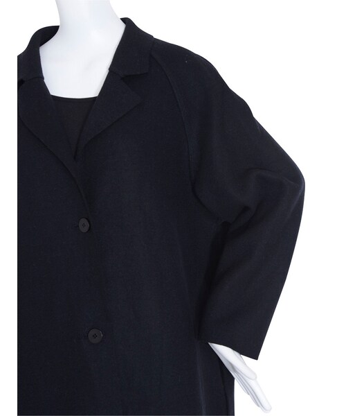 EMODA（エモダ）の「W wool solidコート（ジャケット/アウター・レディース・グレー/ブラック/ネイビー）」の11枚目の写真