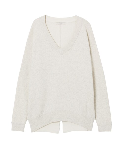 Ungrid（アングリッド）の「スリットダブル編ニット（トップス・レディース・オフホワイト/グレー/キャメル・F）」の11枚目の写真