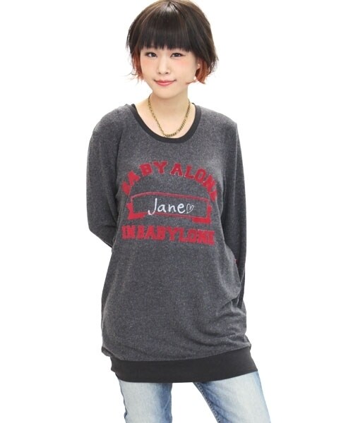 Rna Sweat アールエヌエースウェット の ファーストネームカレッジプリントネップワンピ トップス Wear