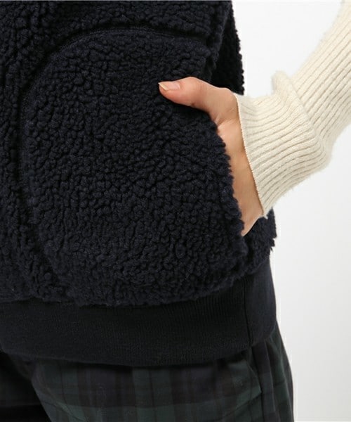 GYMPHLEX（ジムフレックス）の「GYMPHLEX　BOAベスト（ベスト・レディース・ネイビー/ベージュ・36）」の7枚目の写真