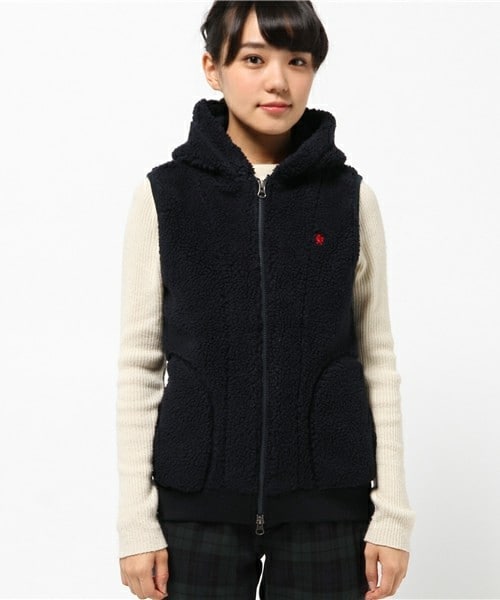 GYMPHLEX（ジムフレックス）の「GYMPHLEX　BOAベスト（ベスト・レディース・ネイビー/ベージュ・36）」の3枚目の写真