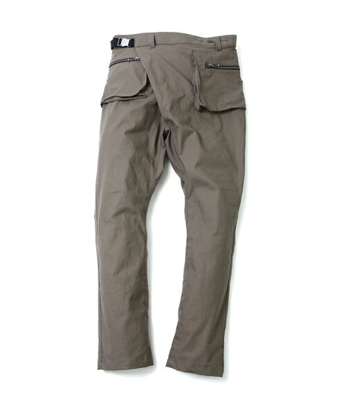VIRGOwearworks（ヴァルゴウェアワークス）の「Distorted pocket pants サイドポケットオブリックパンツ（パンツ・メンズ・OLIVE/BLACK・2/3/4）」の4枚目の写真