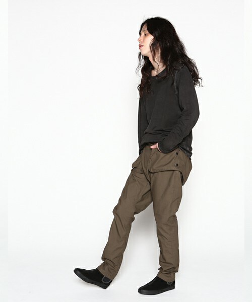 VIRGOwearworks（ヴァルゴウェアワークス）の「Distorted pocket pants サイドポケットオブリックパンツ（パンツ・メンズ・OLIVE/BLACK・2/3/4）」の16枚目の写真