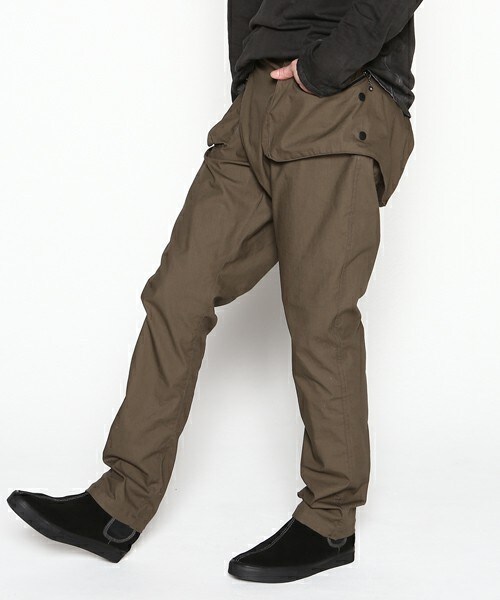 VIRGOwearworks（ヴァルゴウェアワークス）の「Distorted pocket pants サイドポケットオブリックパンツ（パンツ・メンズ・OLIVE/BLACK・2/3/4）」の14枚目の写真