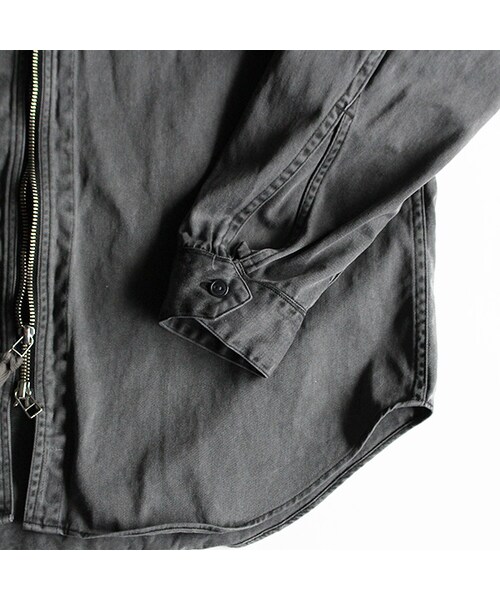 niche.（ニッチ）の「8279 Zip Shirts JK-Twill（ジャケット/アウター・Charcoal・M/L）」の4枚目の写真