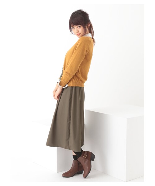 earth music&ecology(アースミュージックアンドエコロジー)の「ガウチョパンツ(パンツ・ブラック/オレンジ/キャメル/カーキ・F)」の14枚目の写真