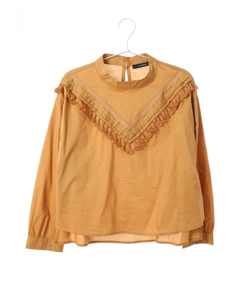 Green　Parks（グリーンパークス）の「W タッセル付ハイネックブラウス（トップス・オフホワイト/ベージュ/カーキ・F）」の2枚目の写真