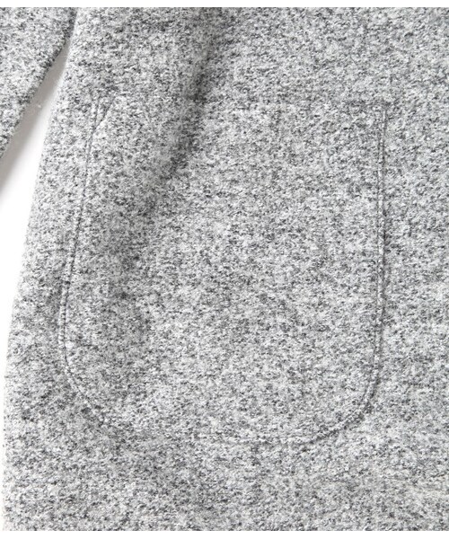 LE JUN(ルジュン)の「ウール縮絨コーディガン(ジャケット/アウター・レディース・グレー/ネイビー・F)」の7枚目の写真
