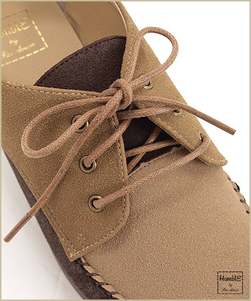 paravion（パラビオン）の「ウッドソールモカシン（シューズ・レディース・ブラウン0110/ベージュ0114・M/L）」の5枚目の写真