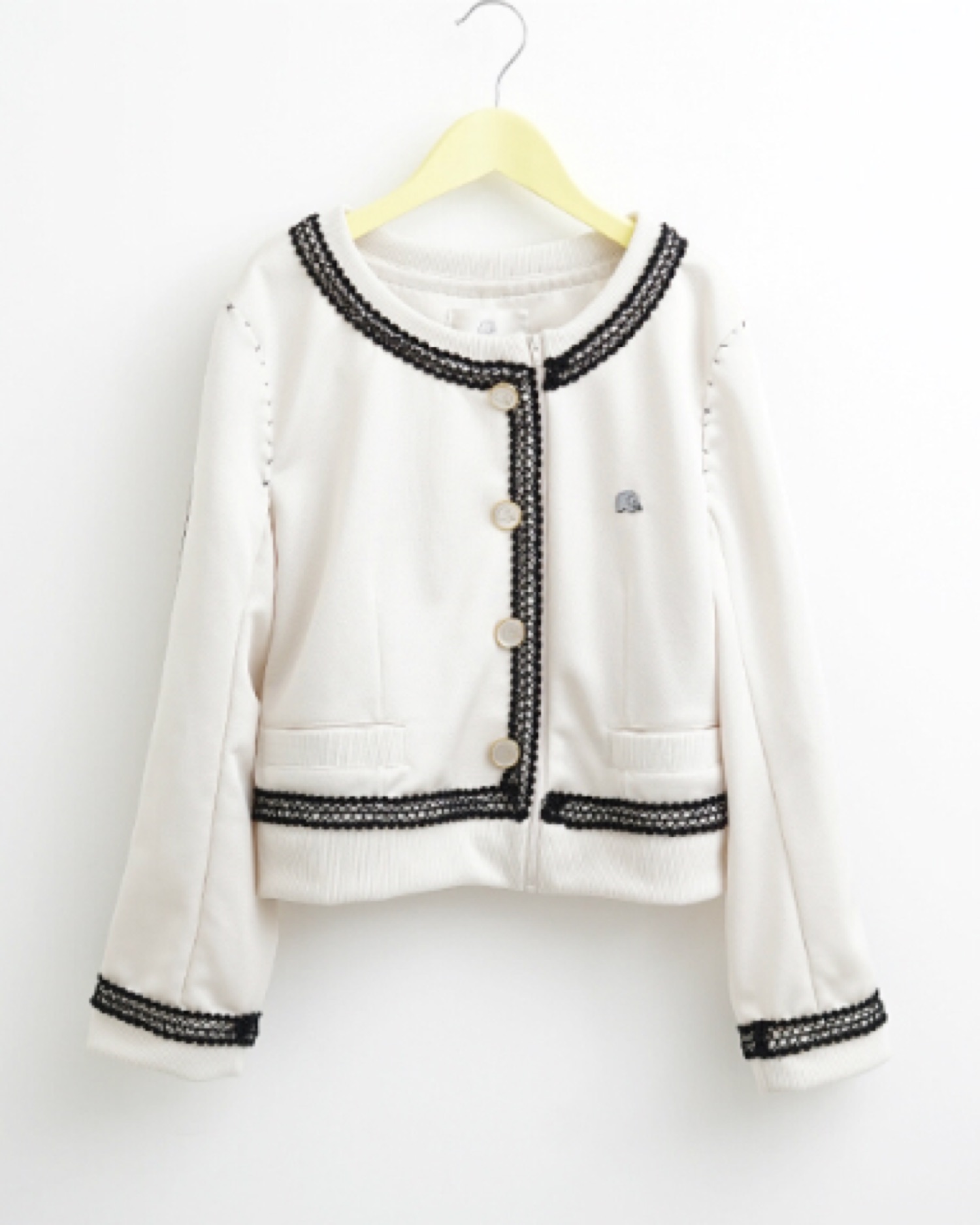 ケイスケカンダ ジャージミーツシャネル ジャケット ホワイト 白 