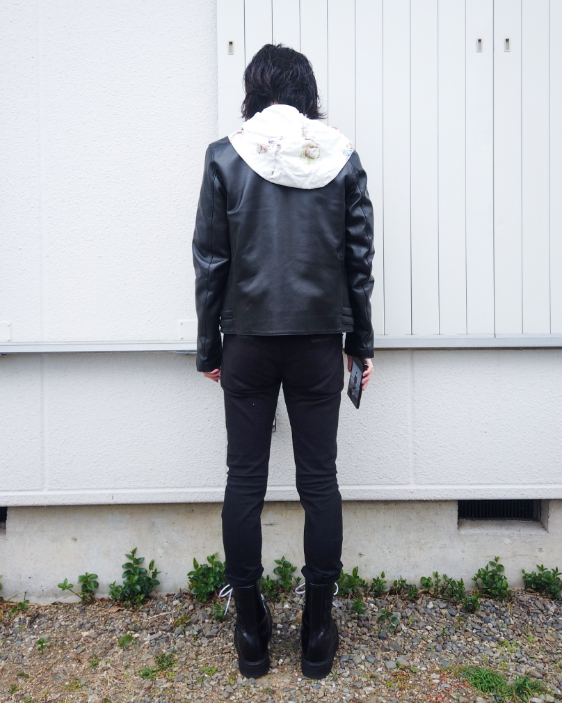 うつけ｜UNDERCOVERのライダースジャケットを使ったコーディネート - WEAR