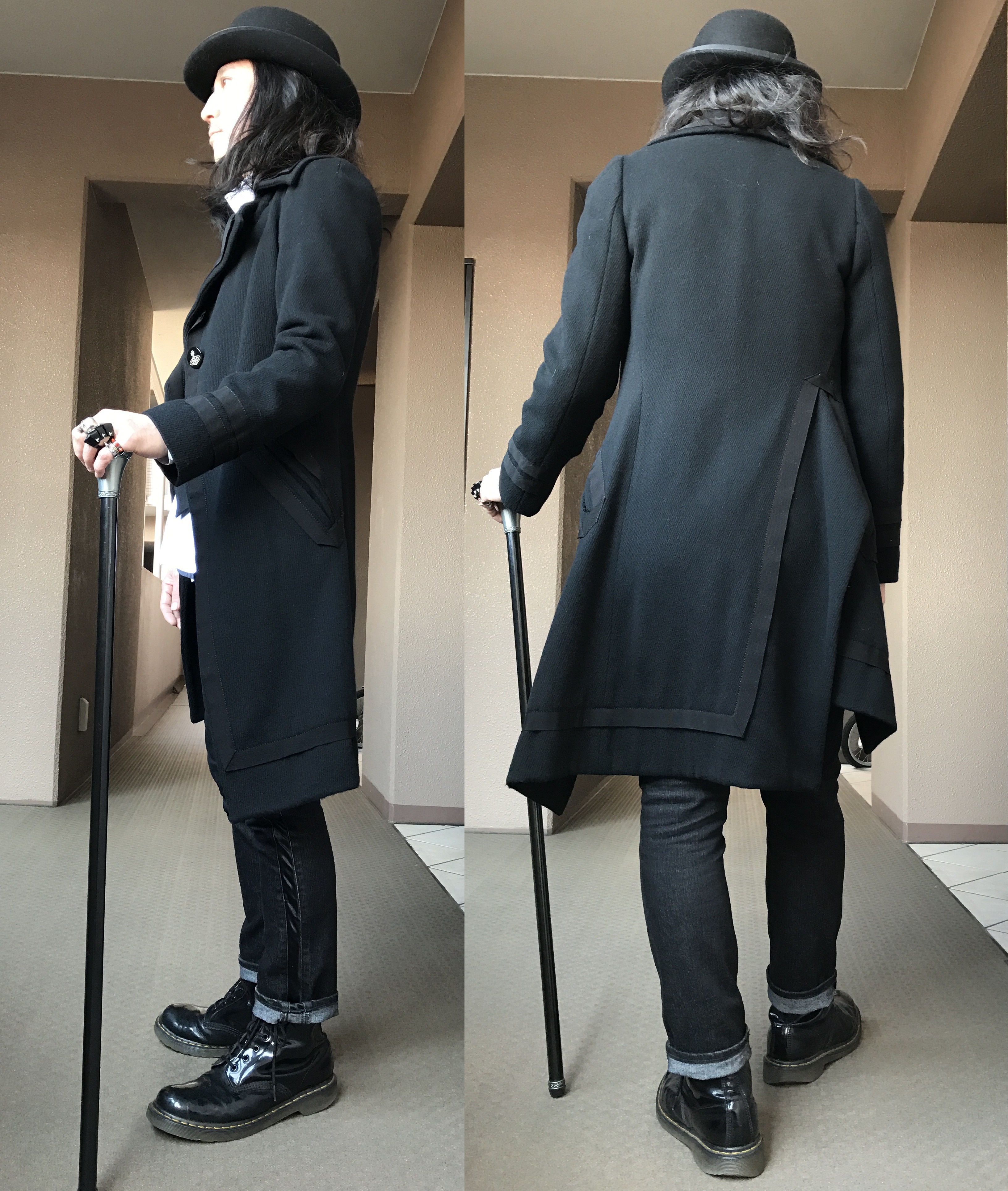 YasushiImanishi｜Vivienne Westwoodのチェスターコートを使った
