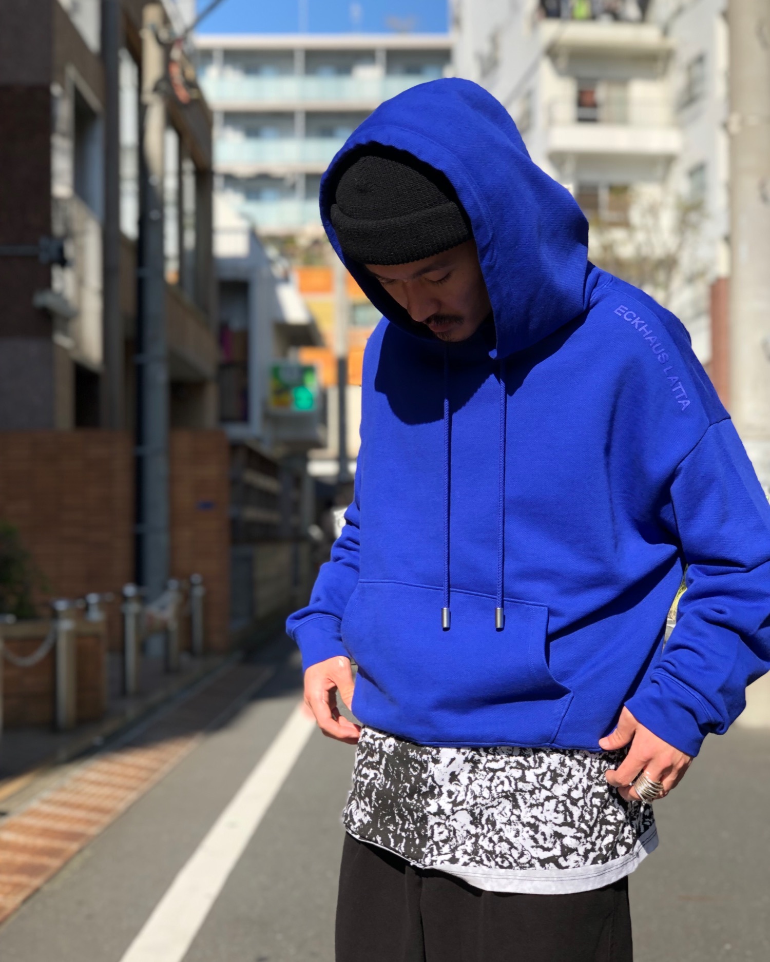 eckhaus latta 染めパーカー