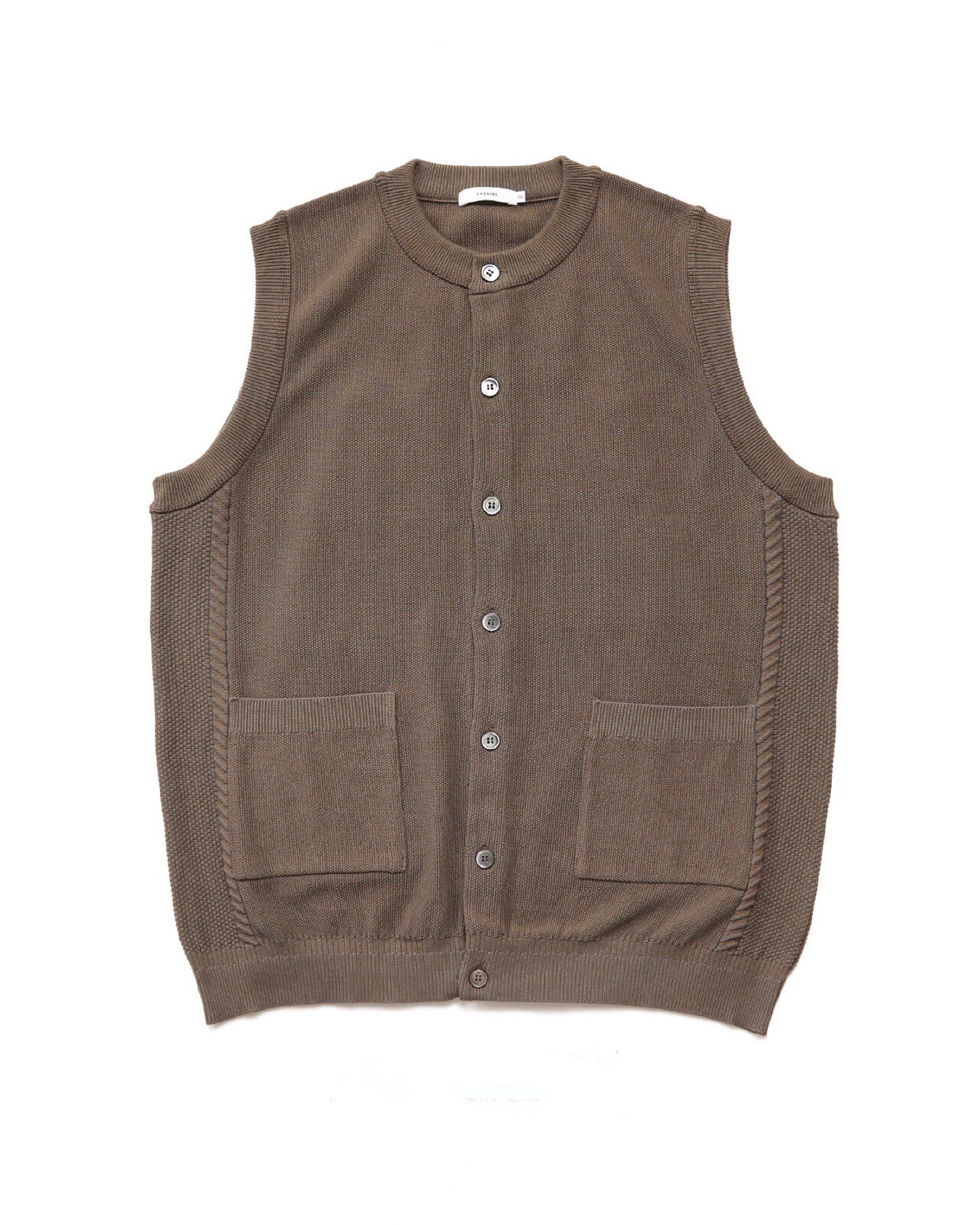 トップス Tsukushi Knit Vest yashiki（ヤシキ） Tsukushi Knit Vest メンズ トップス – ブランド