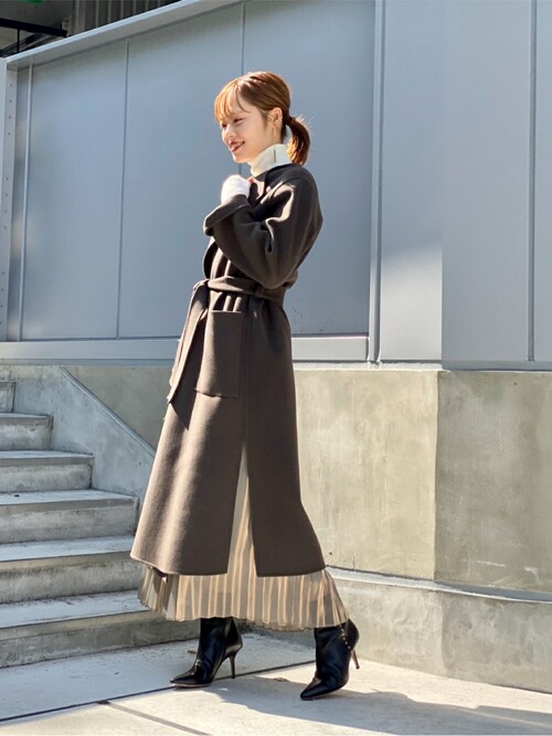 【美品】お値下げ　 NOBLE W/Ny リバーノーカラーコート 美品】お値下げ NOBLE W/Ny リバーノーカラーコート Noble