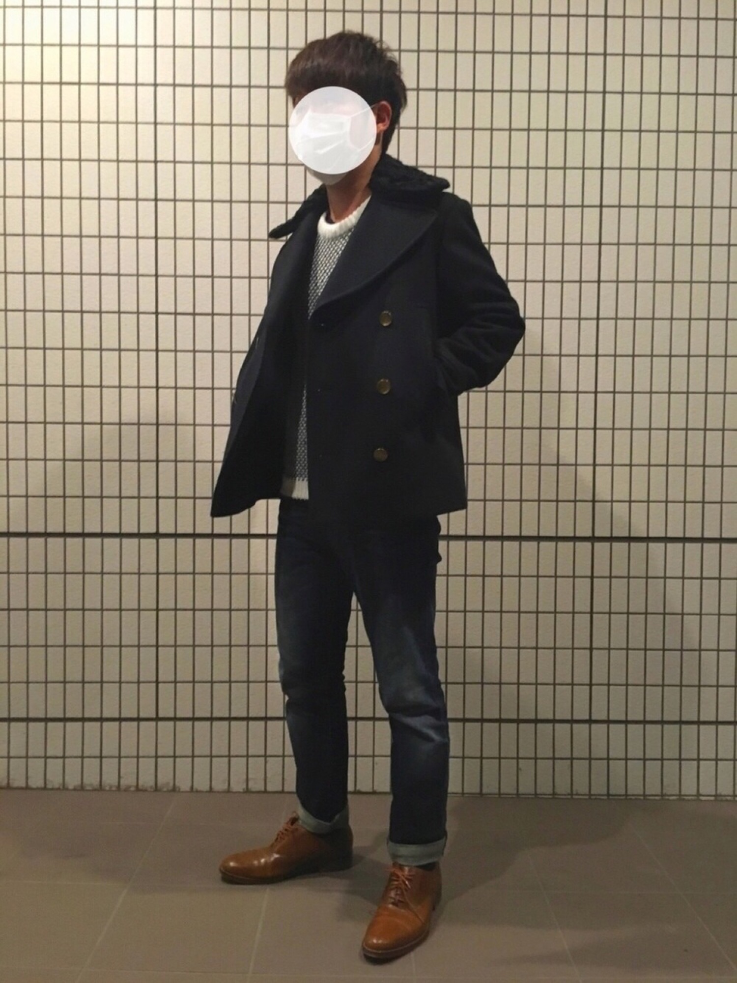 DIESEL BLACK GOLDのピーコートを使ったメンズ人気ファッション