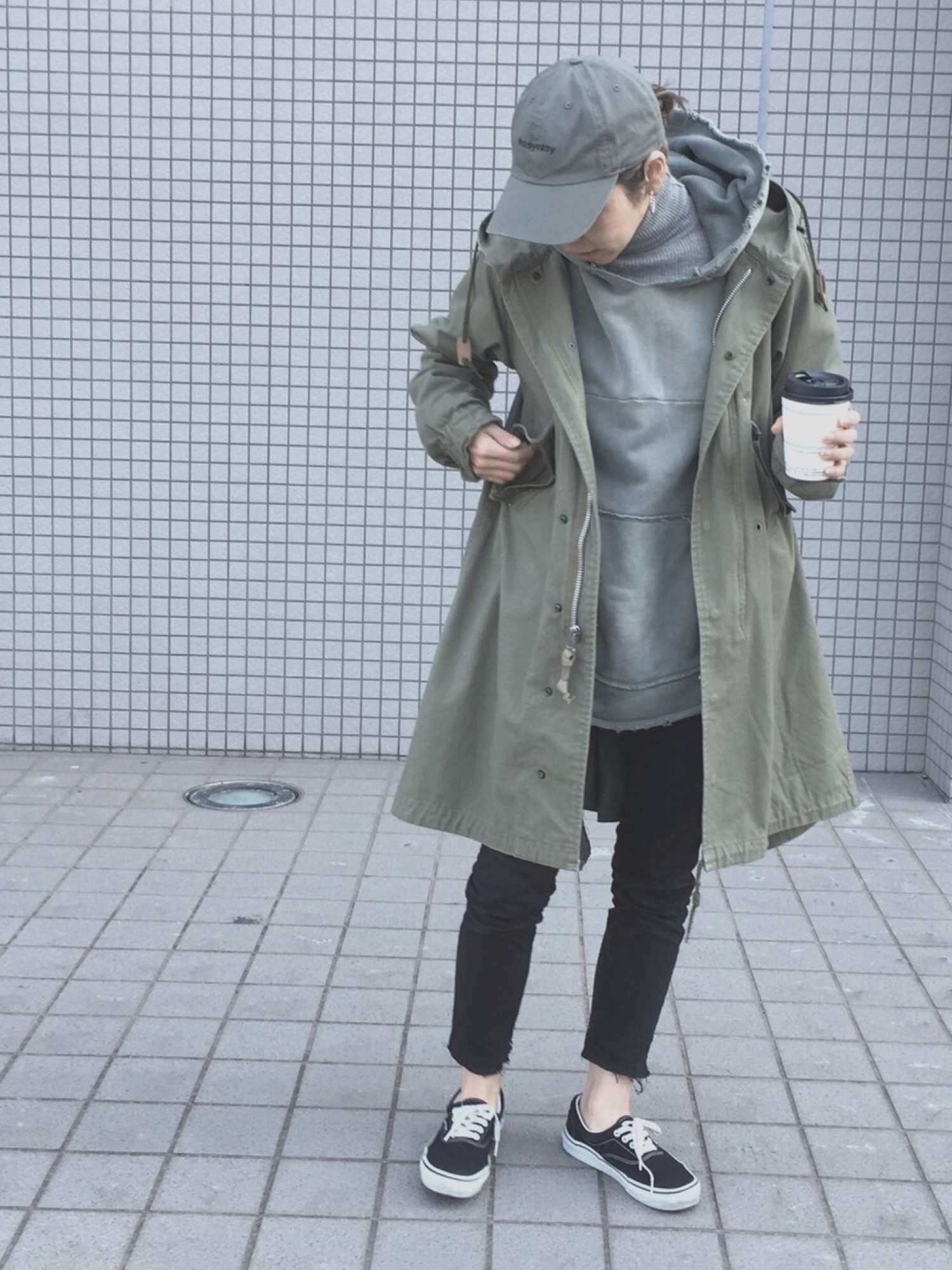 OPENING CEREMONYのモッズコートを使った人気ファッション 