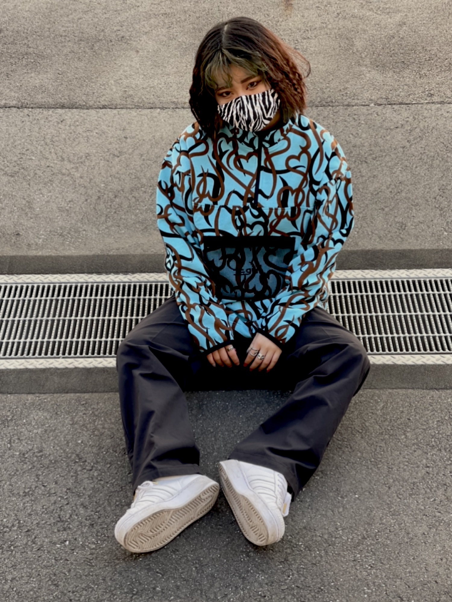 専用 エックスガール MESH POCKET HALF ZIP SWEAT X-girl（エックスガール）の「MESH POCKET HALF ZIP SWEAT（スウェット