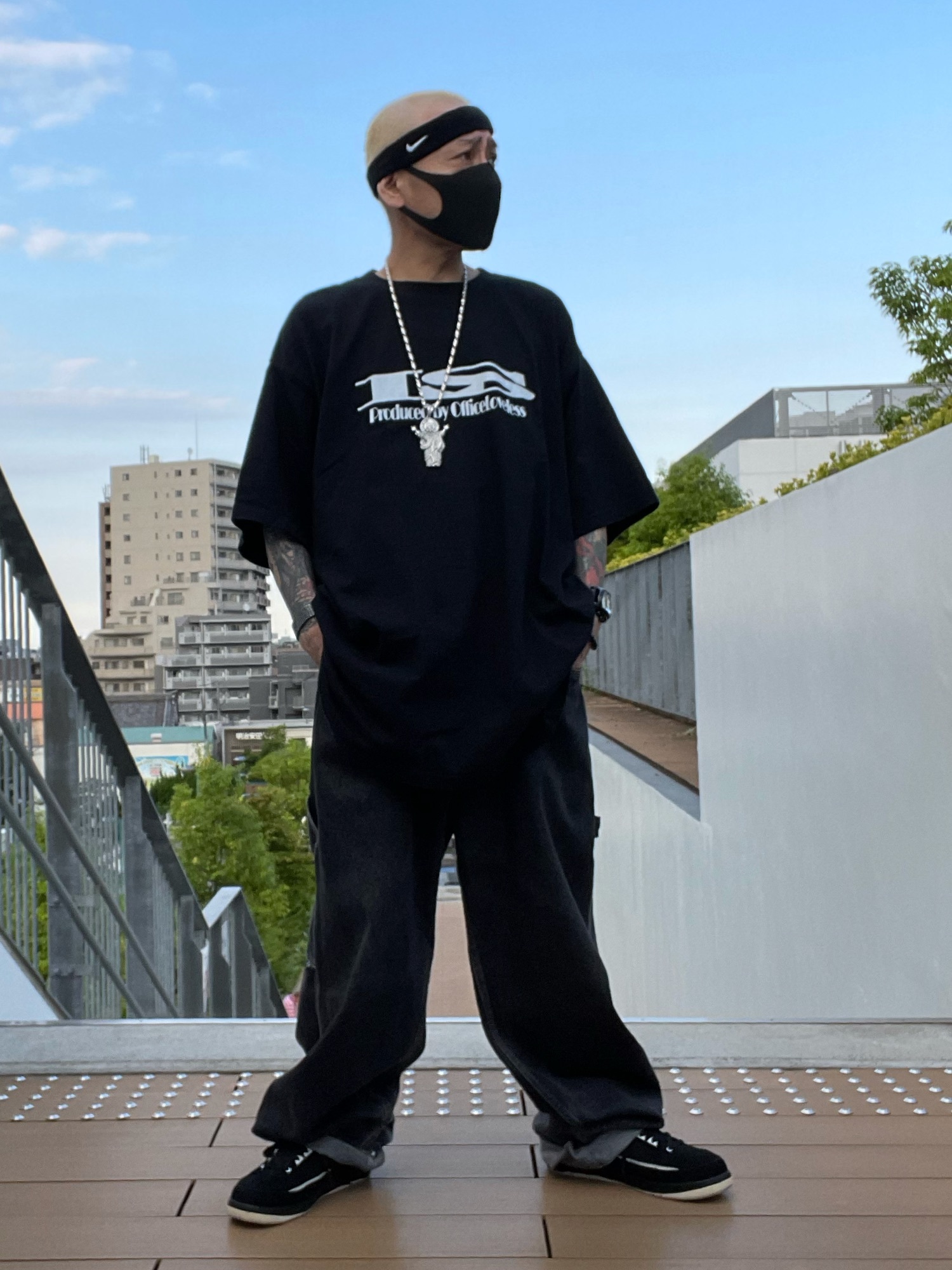 龍一 (The Loveless)®︎｜NIKEのヘアバンドを使ったコーディネート - WEAR