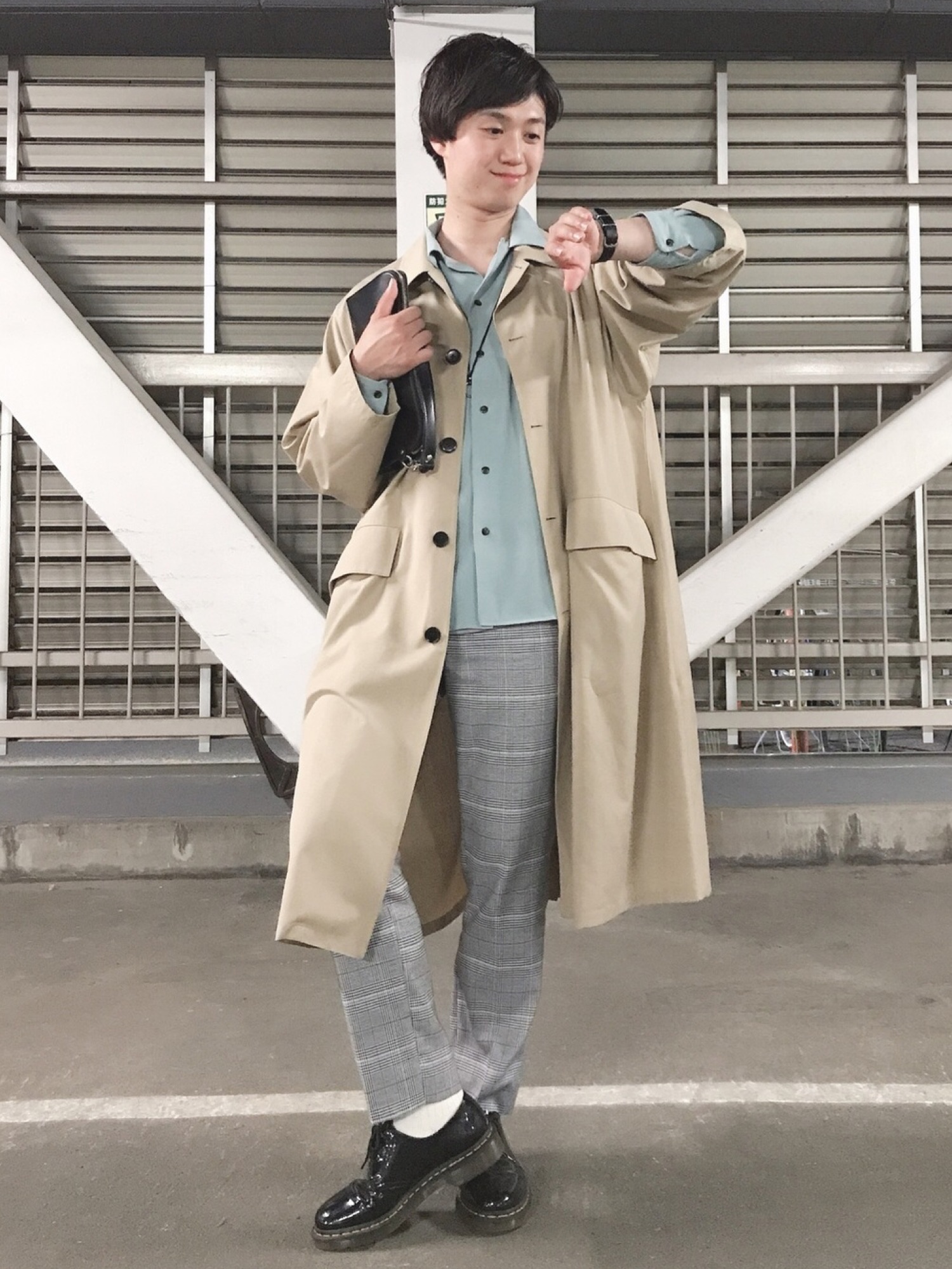 GLOBAL WORK（グローバルワーク）の「フェイクレザーミニクラッチ