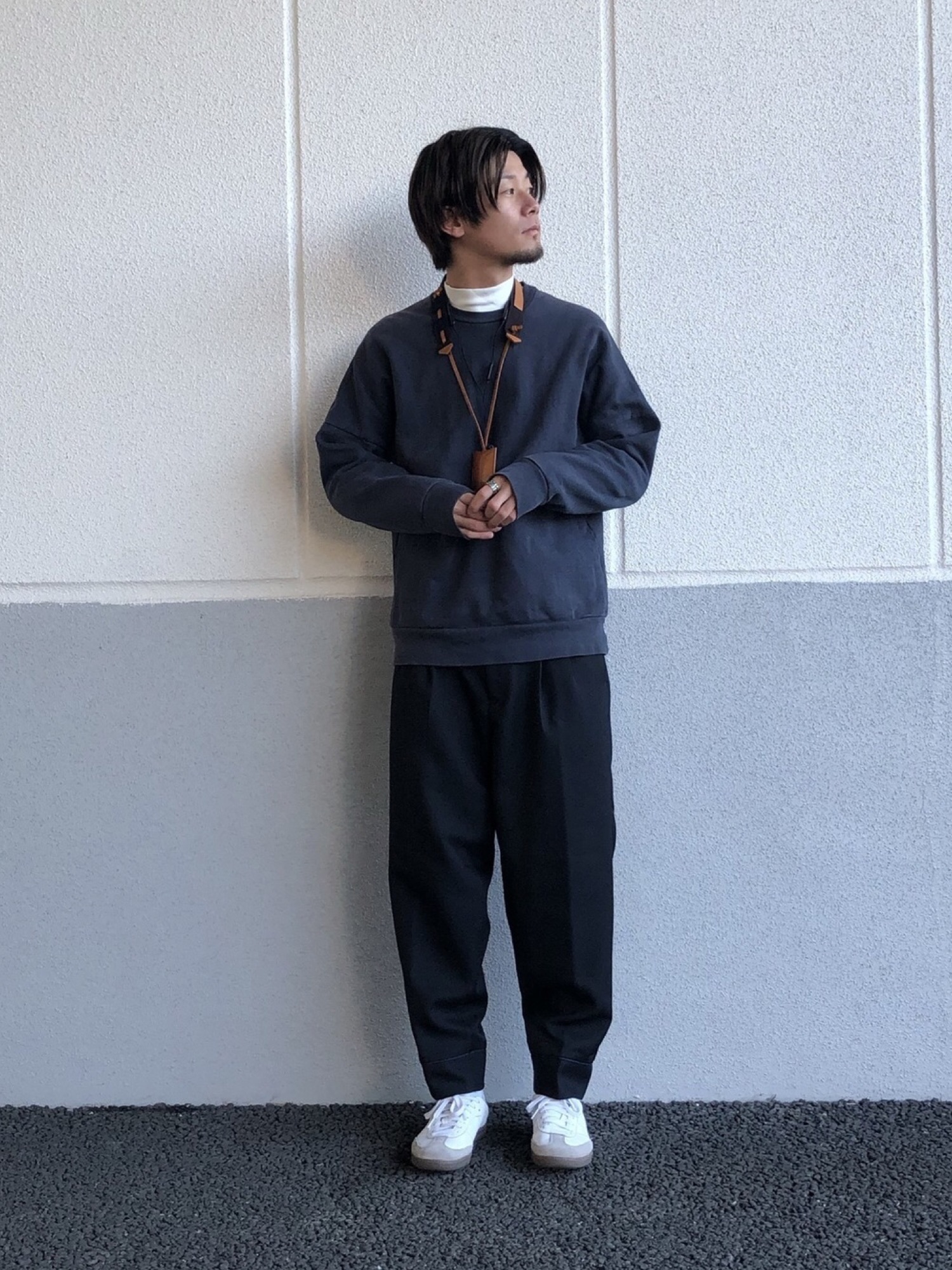レア！【Acne Studios】Casey Dough スウェット ネイビー ACNE - レア！【Acne Studios】Casey Dough スウェット ネイビーの通販
