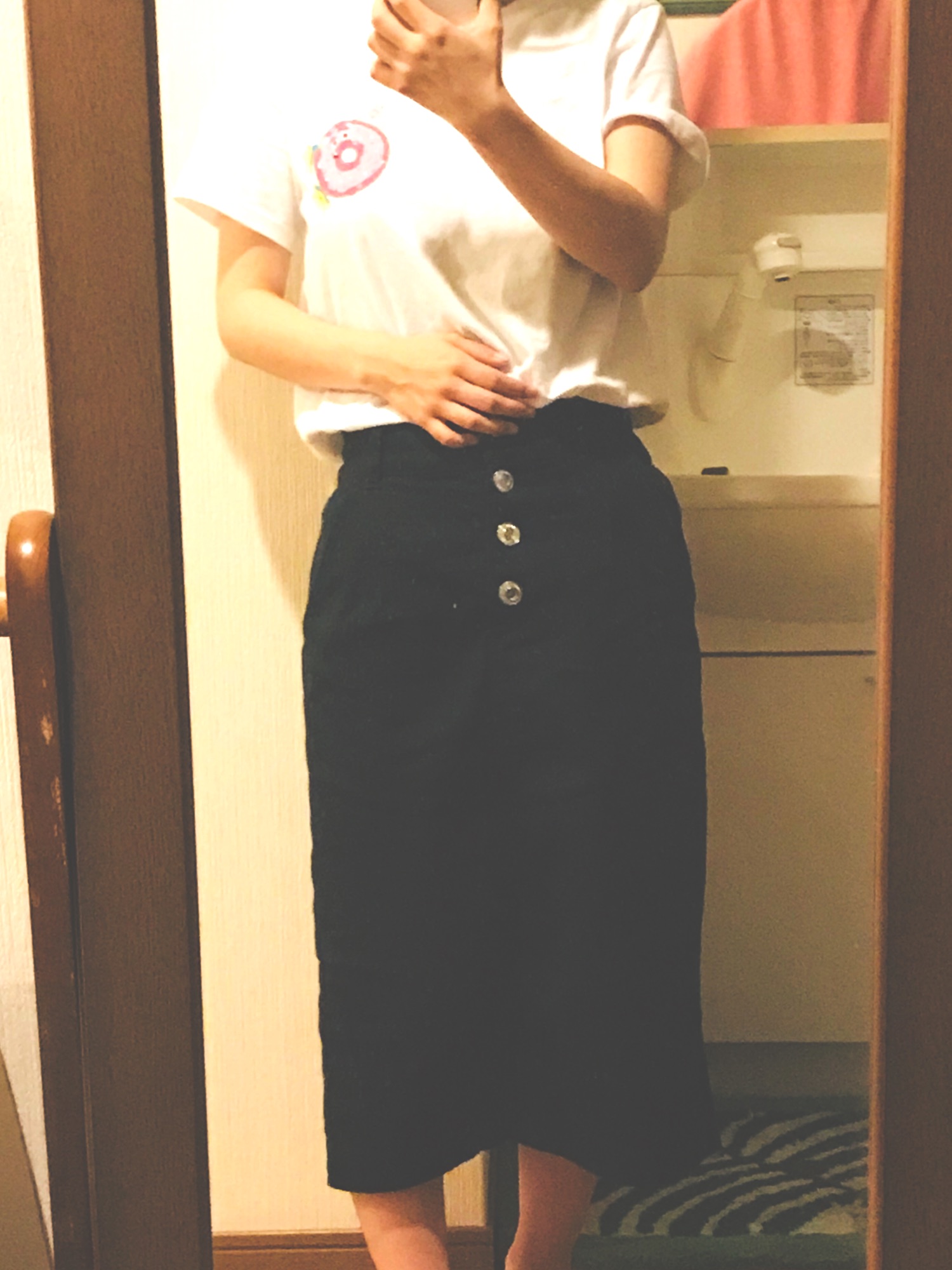 GU（ジーユー）の「（GU）ハイウエストデニムスカート（WOMEN  