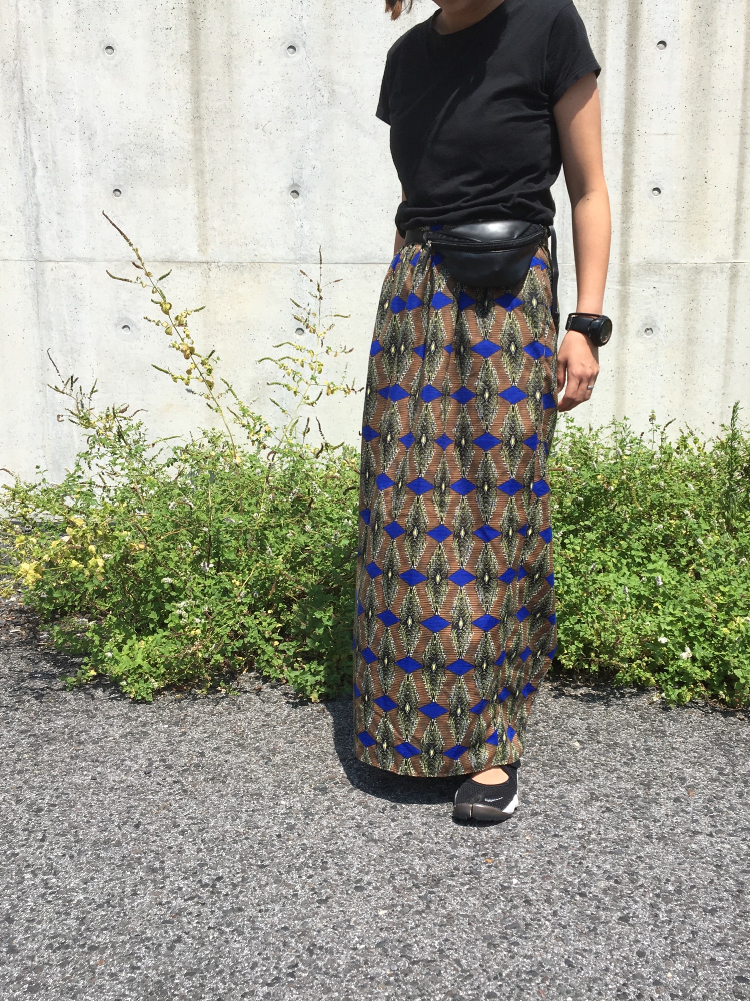 6(ROKU) アフリカンプリントロングスカート 6（ロク）の「＜6(ROKU)＞AFRICAN PRINT LONG SKIRT/ｽｶｰﾄ
